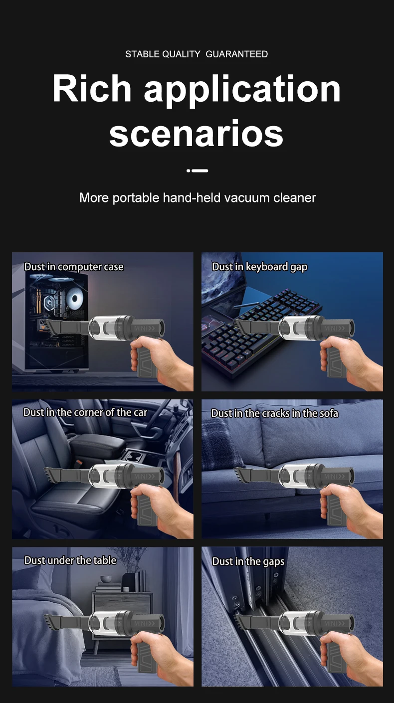 Turbo Jet Fan High Speed Vakuum Mini Elektrische Air Duster Wiederaufladbare Reiniger für PC Tastatur Auto Staub Schnee Blatt Gebläse 4-gang – Detail 8