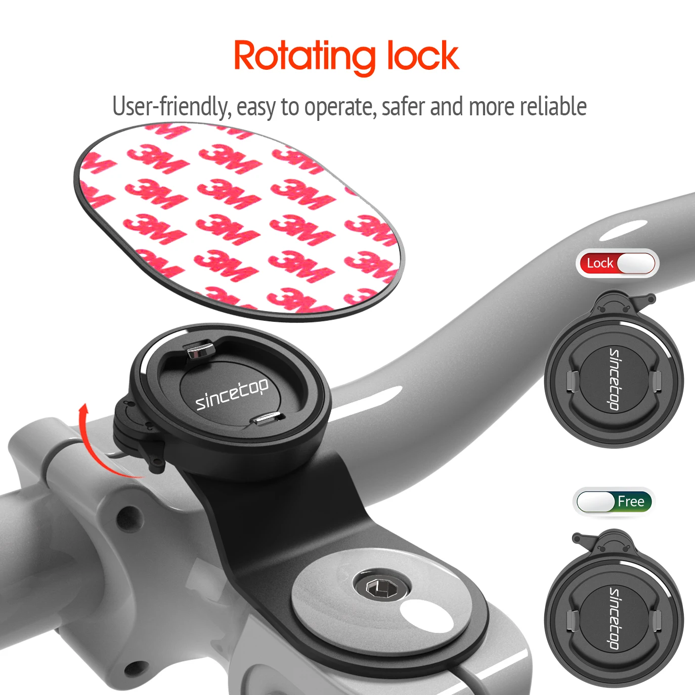 Fahrrad-Vorbau-Telefonhalterung, Mountainbike-Telefonhalter, universeller Aluminium-Lenker, Handy, Radfahren, MTB, schnelles Befestigen/Entnehmen – Detail 3