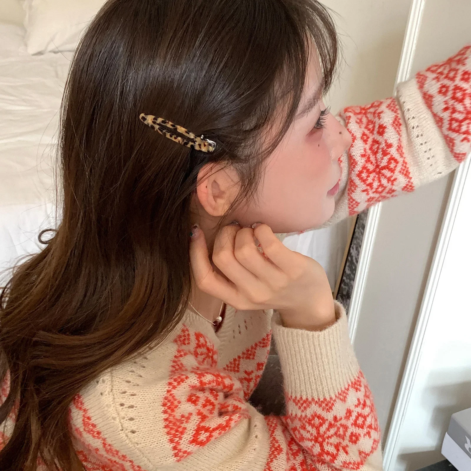 2 stks/set Acetaat Haarspeldjes Uitgeholde Ovale Geometrische Haarspeldjes Zijspelden Haarspeld Vrouwen Haaraccessoires