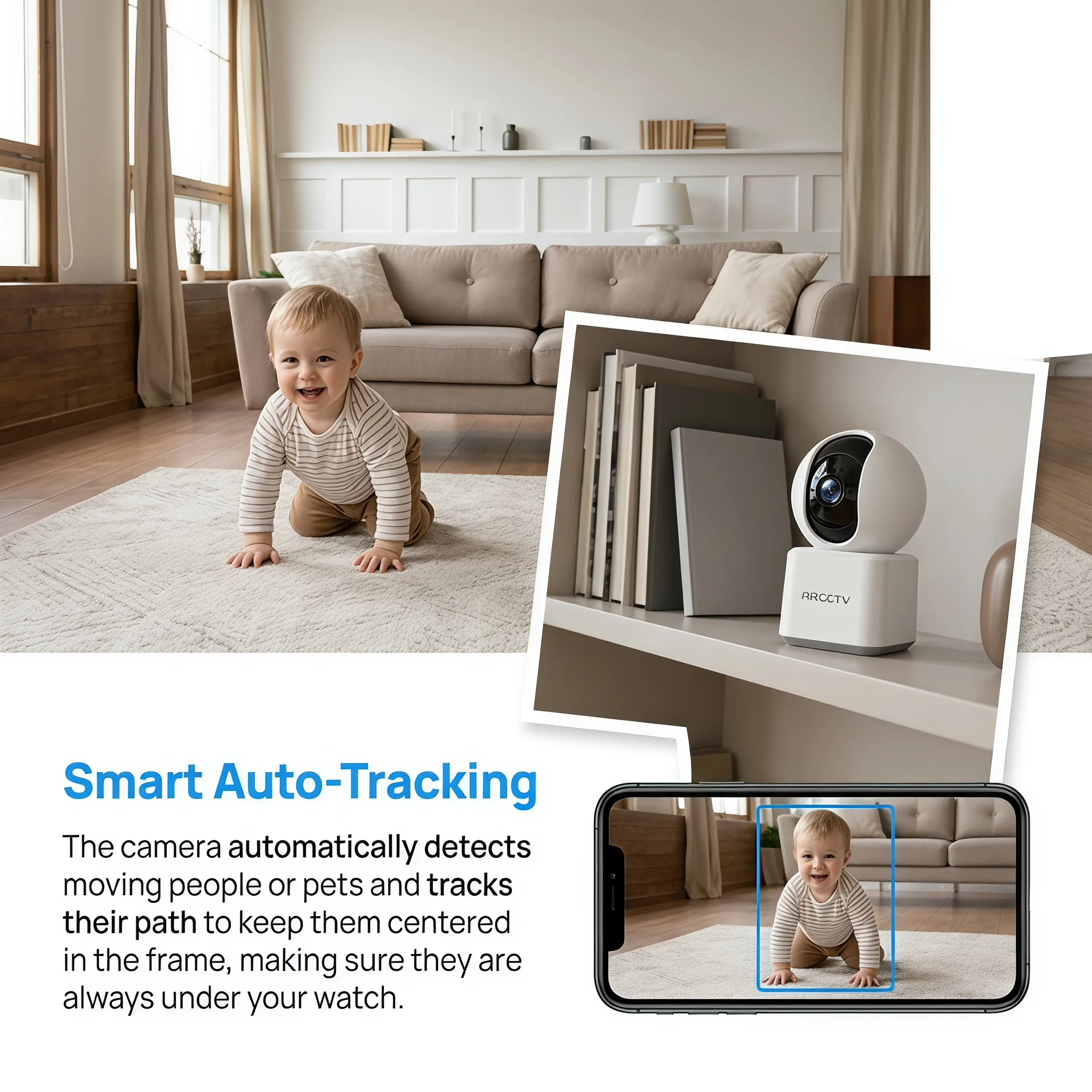 caméra surveillance wifi bébé – vue détaillée