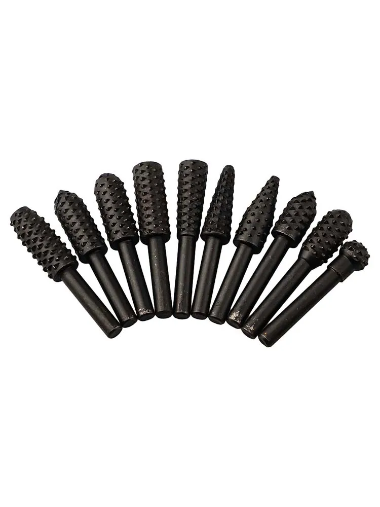 

Chamfering Electric Grinding Head Grinding Head Set Wood File 6.35mm Shank Carved Grinding Head DIY Wood Carving