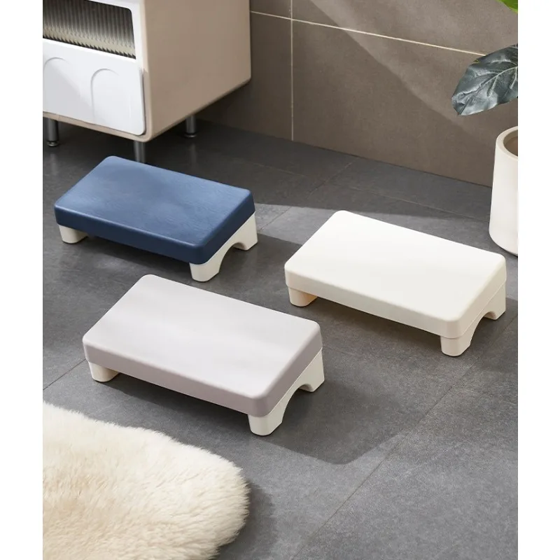 1 Piece Portable Foot Stool Under Desk Footrest Non Slip Foot Pedal Multifunctional For Office Toilet Household Leg Support