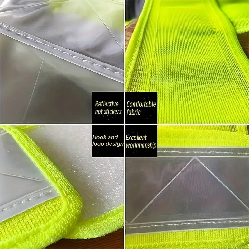 Reflective V shape Safety Vests , High Visibility Vests For Men And Women, Breathable Reflective Safety Vests For Outdoor Runnin