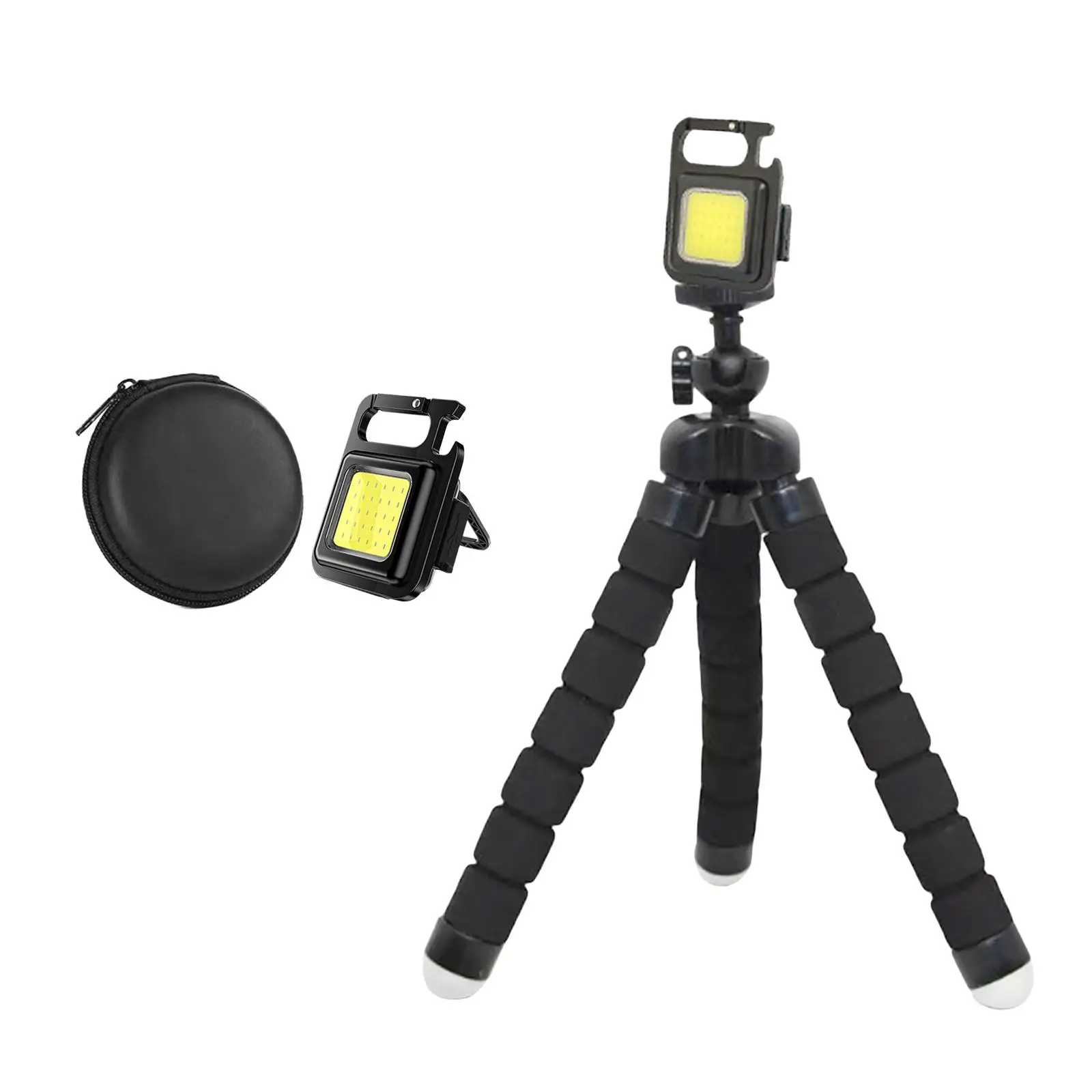 

Mini COB Flashlight Corkscrew Work Light Emergency Light for Climbing Hiking