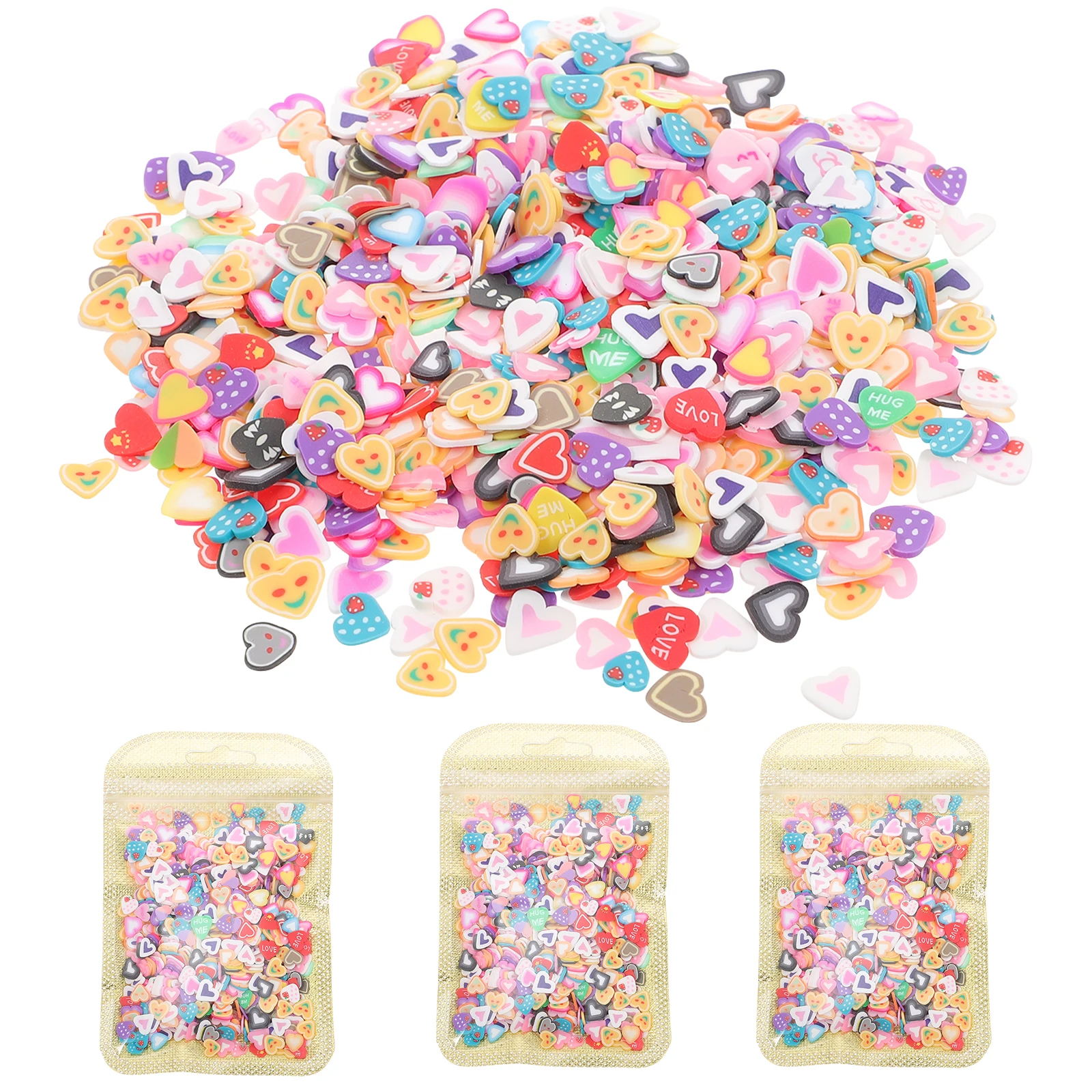 

4000 Pcs Clay Slices Decorative Nail Charms Supplies Decals Manicure Ornaments Fruit Decor Accessories