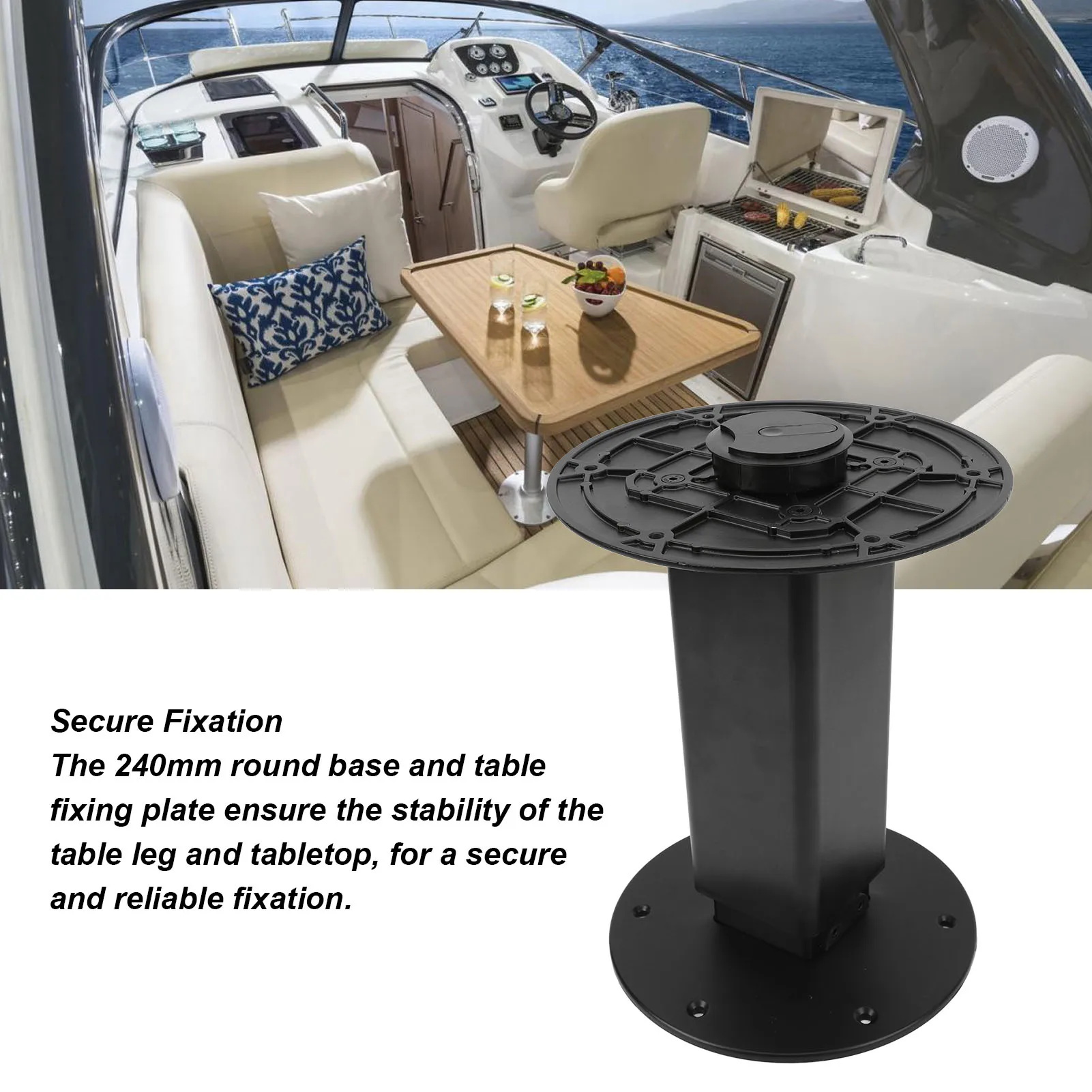 

Основание подставки для стола от 310 мм до 710 мм, регулируемая подставка для стола из алюминиевого сплава для кемпера, каравана, лодки, яхты
