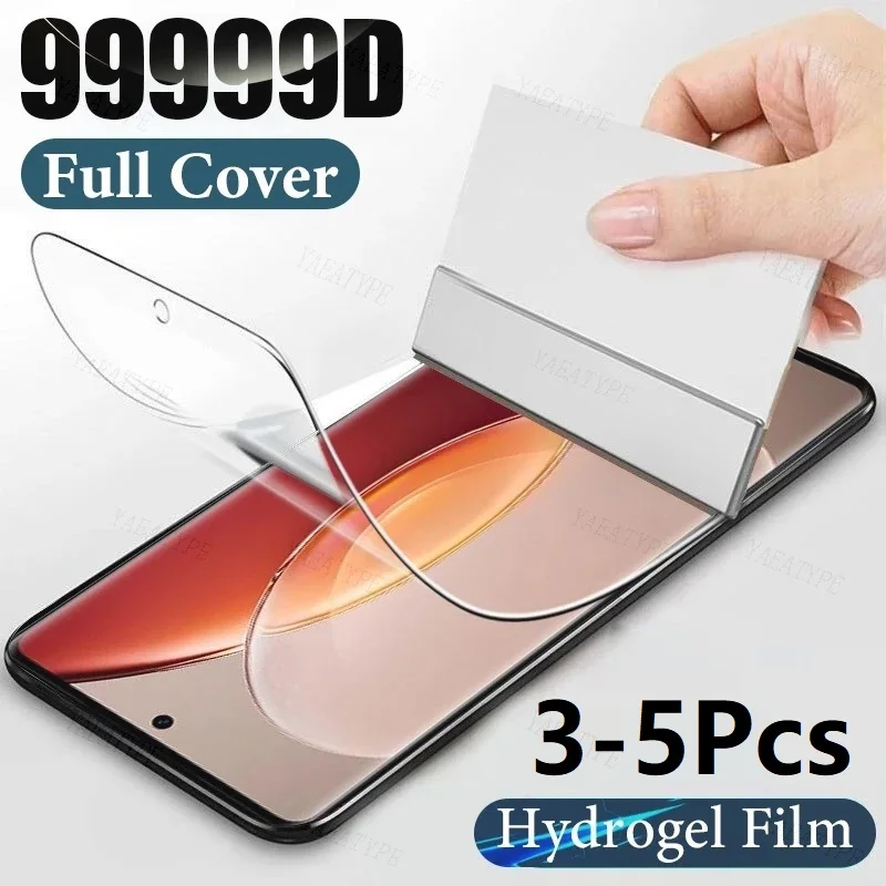 3-5Pcs Hydrogel Film For Vivo Y31 Y51 Y72 Y70 Y35 Y31s For Y36 5G 4G Film Screen Protector