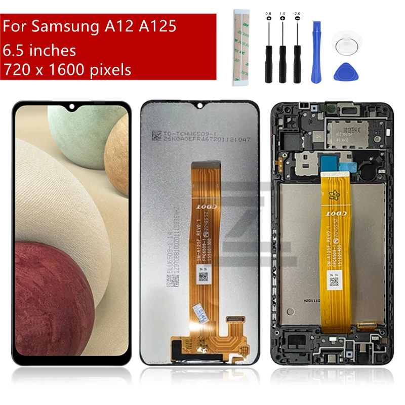 

For Samsung Galaxy A12 display LCD touch screen digitizer Assembly for Samsung A125 lcd replacement Repair Parts 6.5"