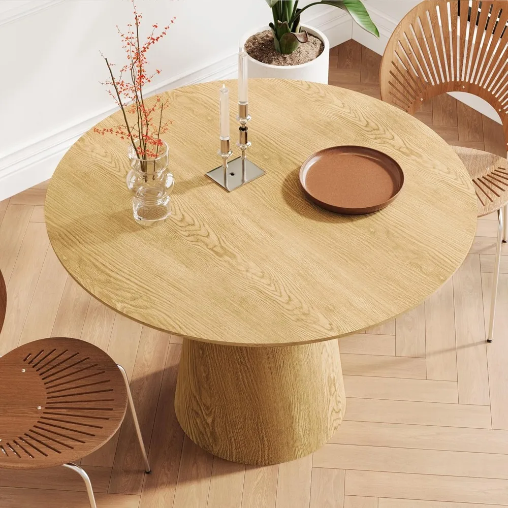 

Круглый обеденный стол Farmhouse по индивидуальному заказу на деревянный круглый кухонный стол диаметром 4–35 дюймов с основанием на подставке из МДФ,