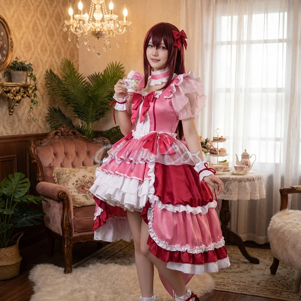 

Puella Magi Madoka Magica Sakura Kyouko Cosplay Costumes Full Set Carnival Uniform Halloween Party Masquerade for Women Game