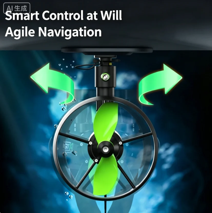 Tedgix Sidewinder K4S High Thrust Motor, 20kg Powerful Propeller, High Speed Thruster for Kayak, Fishing Vessel and Paddle Board