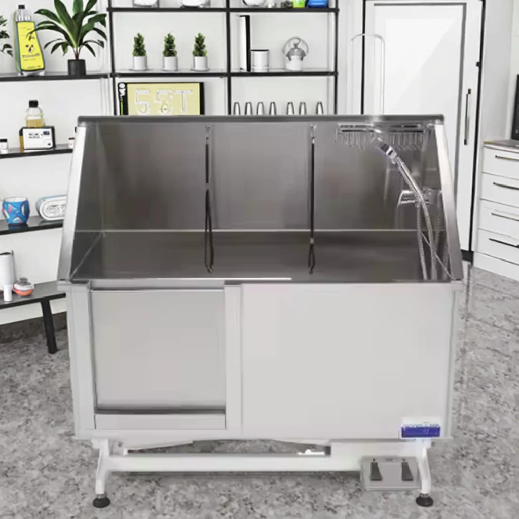 

Wholesale Stainless steel pet bathtub Electric lift large dog bathing bathtub Pet Washing Stations Dog Grooming Bath Tub