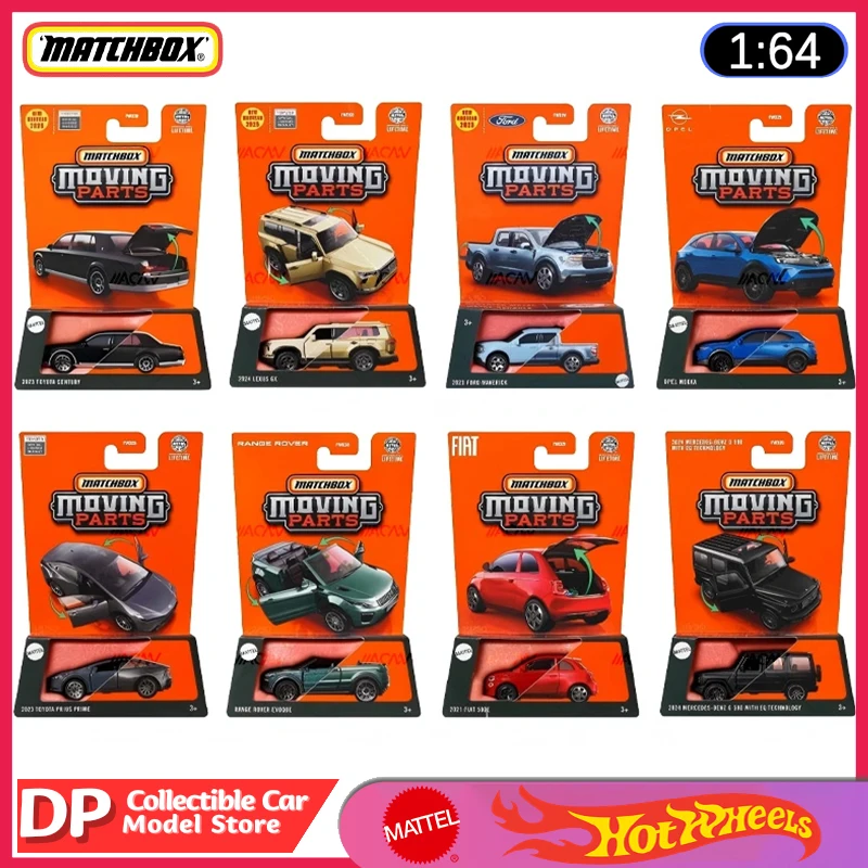 Matchbox 2025 Moving Parts Mix 2 8-Piece Collector 1:64 Scale Diecast Vehicle Model Cars, New In Stock Original Genuine Unopened