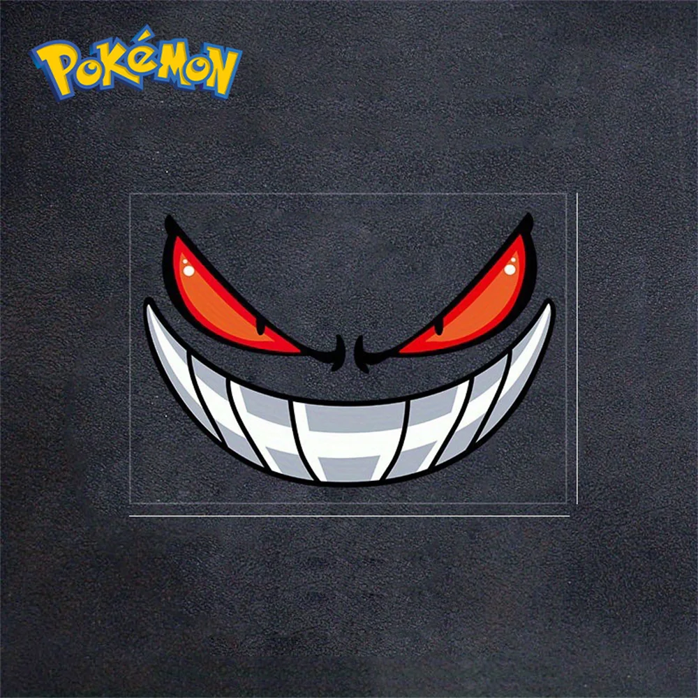 1 Stück Pokémon Original kreative Aufkleber personalisierte Autoaufkleber reflektierende Aufkleber Gengar Autodekorationen Dämonenaugen Aufkleber