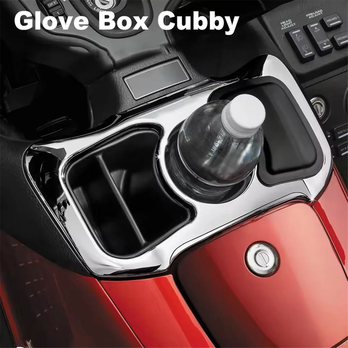 

Motorcycle Accessories Glove Box Cubby Kit for Honda Gold Wing GL1800 GL 1800 GOLDWING F6B 2012-2017 Black