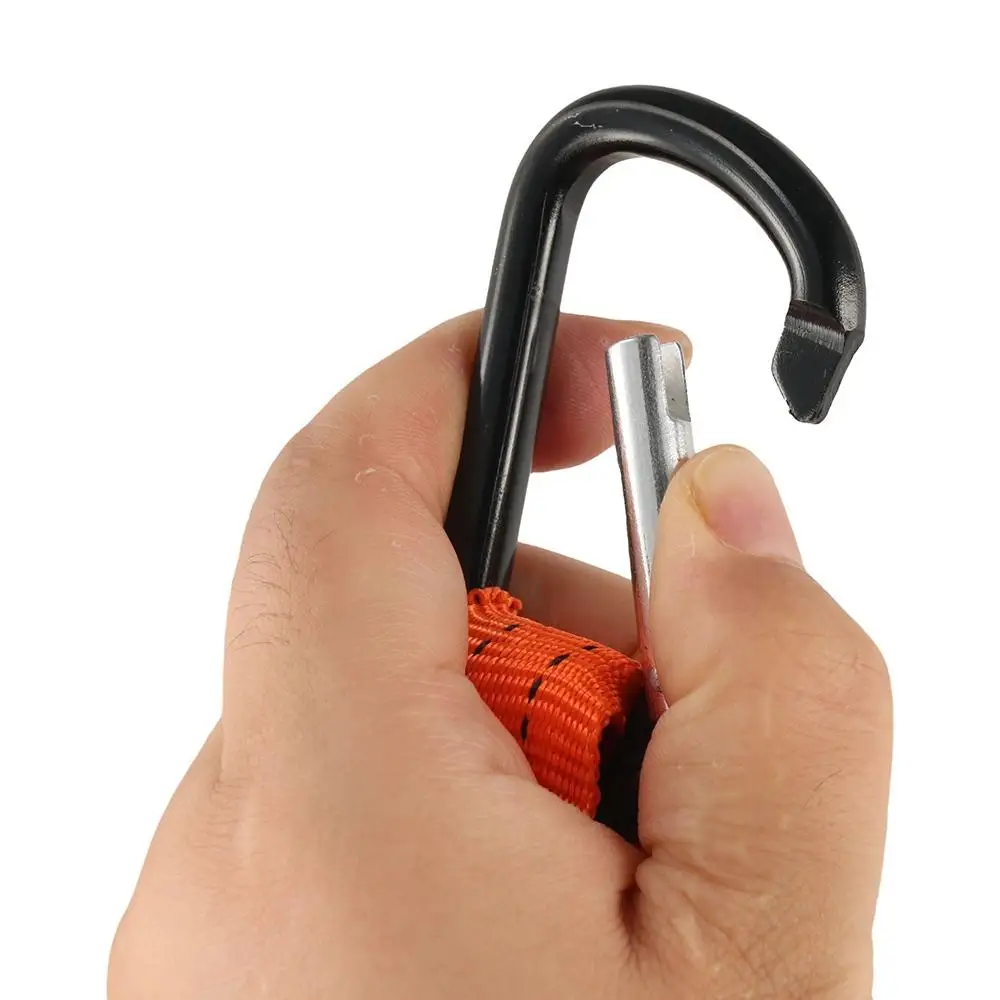 With Carabiner Hook Safety Bungee Tether Anti-Falling Telescopic Tool Safety Rope Aerial Work Nylon Tool Lanyard Work Tools