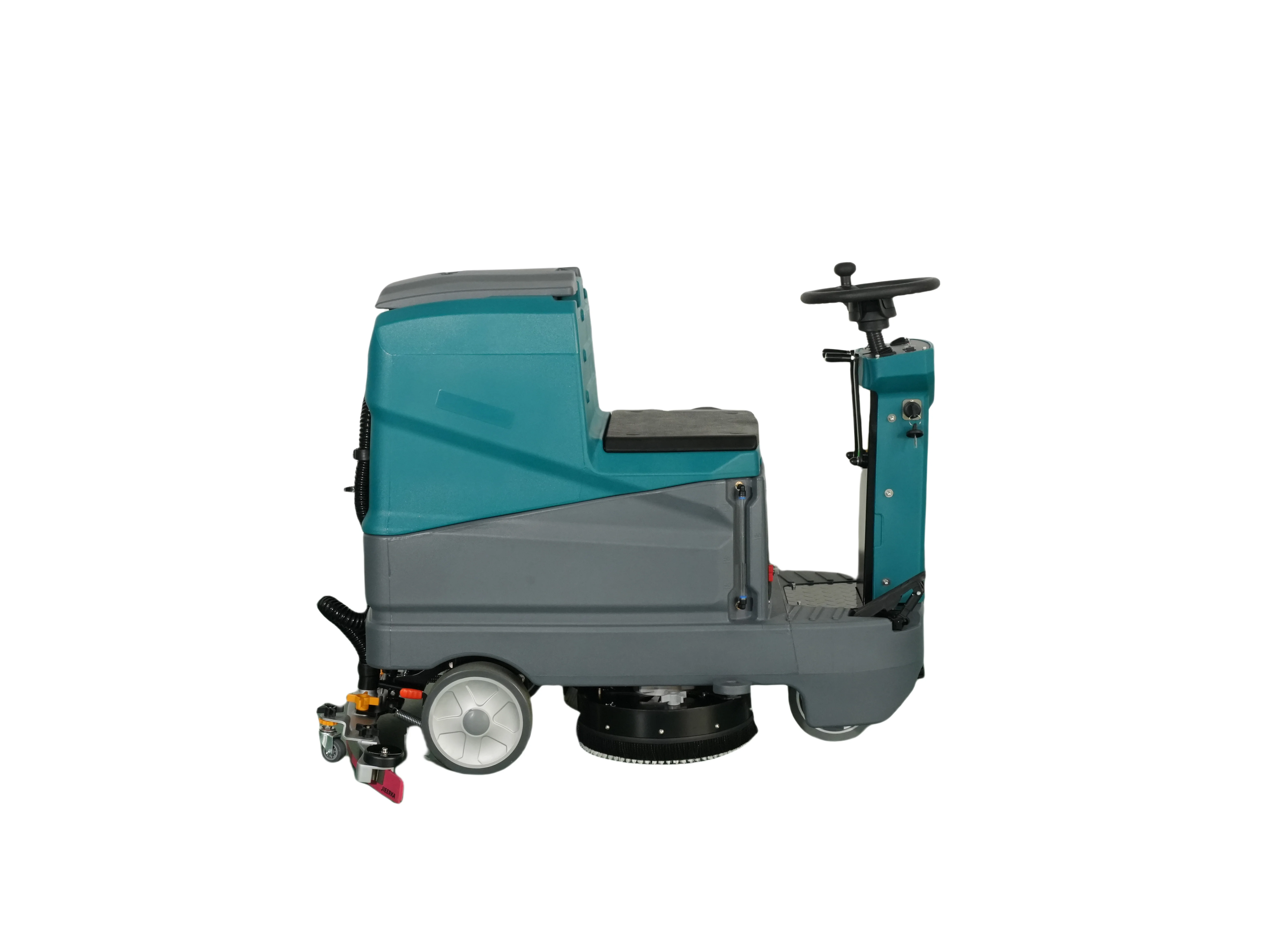 Ultra-quiet Floor Sweeper Pressure Washer, 710mm Cleaning Path, Battery Operated, Suitable for Hotels/Hospitals/Supermarkets,