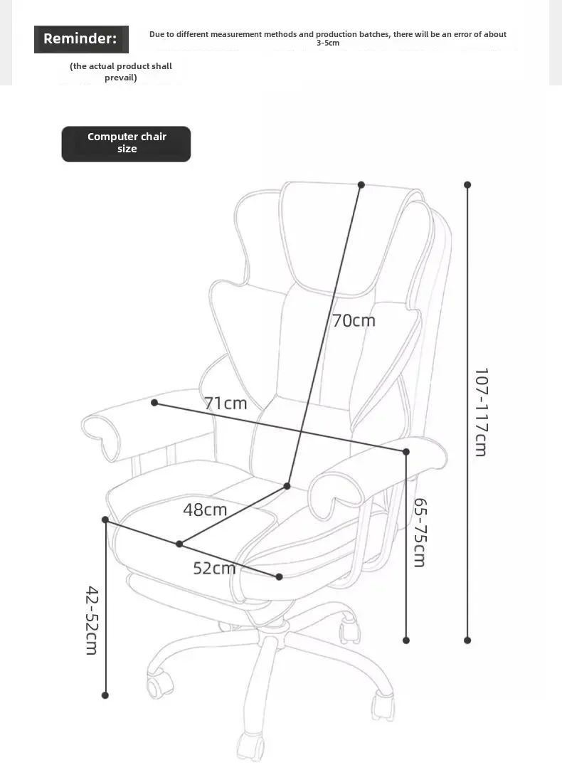 Gaming Chair Boys Comfortable Sedentary Home Computer Game Sofa Office Study Backrest Reclining