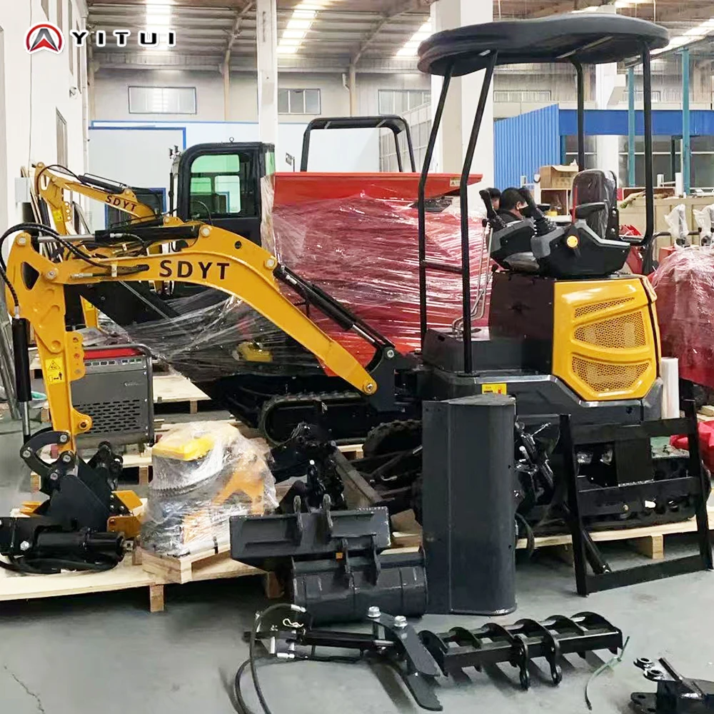 The Latest 2 Ton Hydraulic Excavator Durable Compact Mechanical Kubota Engine Farm Garden Customized Mini Excavator
