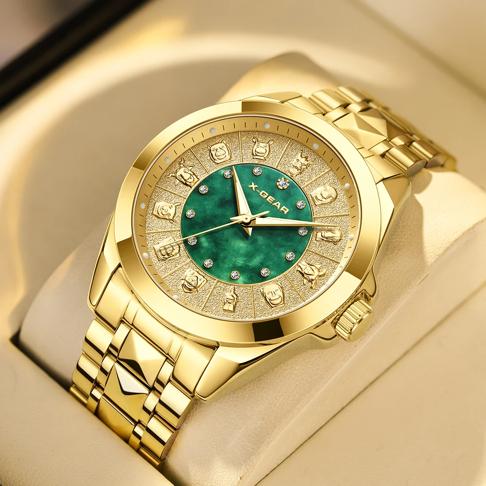 

Men's Mechanical Watch with Stainless Steel Strap, Water-Resistant, Luminous, Business Style