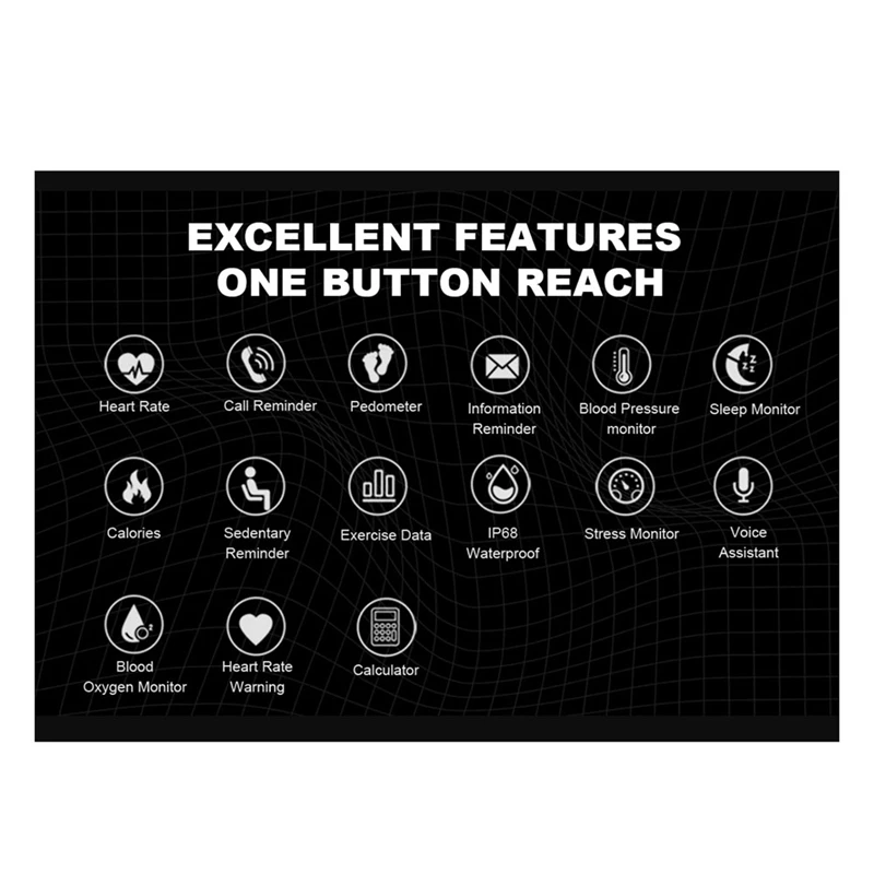 ●C20 Pro Smart Watch Voice Assistant BT Wireless Call Business Outdoor Sports IP68 Waterproof Watch for Android/IOS