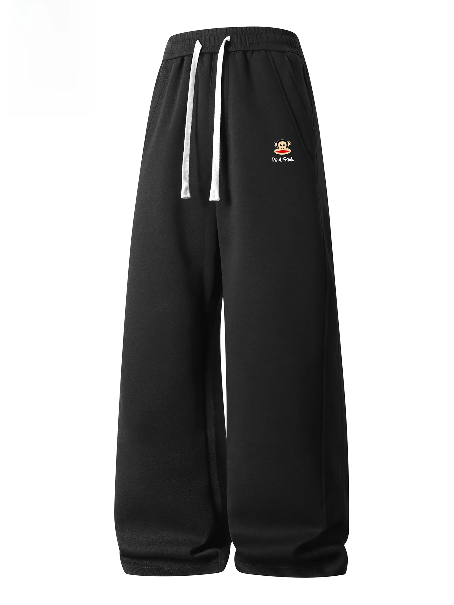 

Вязаные повседневные брюки PaulFrank, мужские зимние свободные спортивные брюки с прямыми штанинами, удобные спортивные брюки для подростков, удобные брюки из смеси полиэстера и хлопка