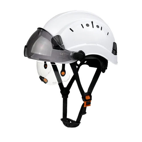 Casco de seguridad CE con visera integrada, casco duro ABS con visera, cascos de ventilación ajustables, protección para la cabeza de trabajo, gorra de ingeniero ANSI
