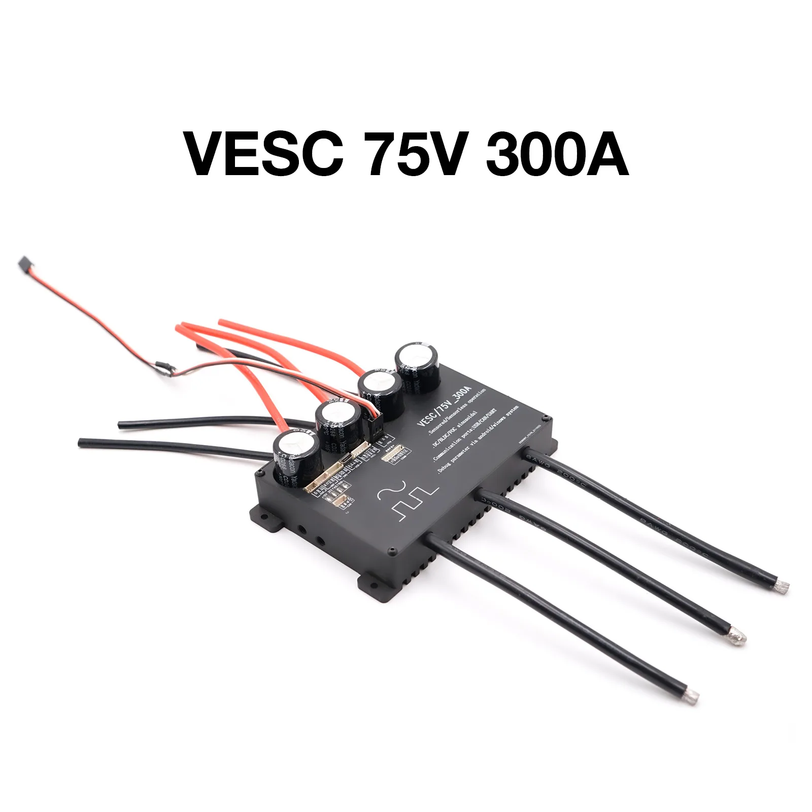 yyhc VESC 75V 300A Brushless DC Sensored Sensorless 150A 300A 6S-20S Voltage Speed Controller