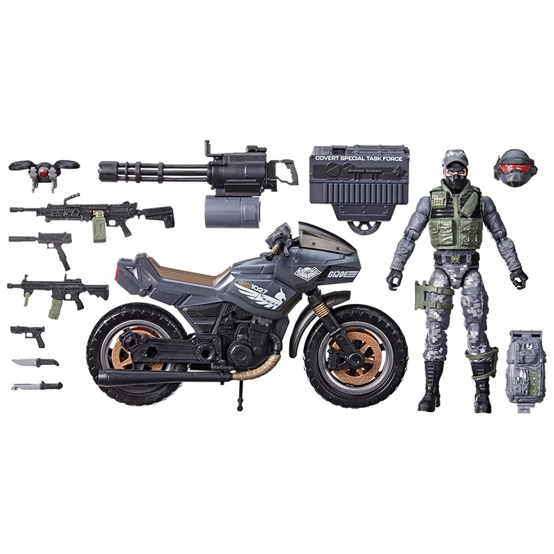 Hasbro G.I.JOE serie clasificada 127 Jason Shockwave Faria & Night Pursuit ciclo vehículo conjunto Original figura de acción modelo de juguete