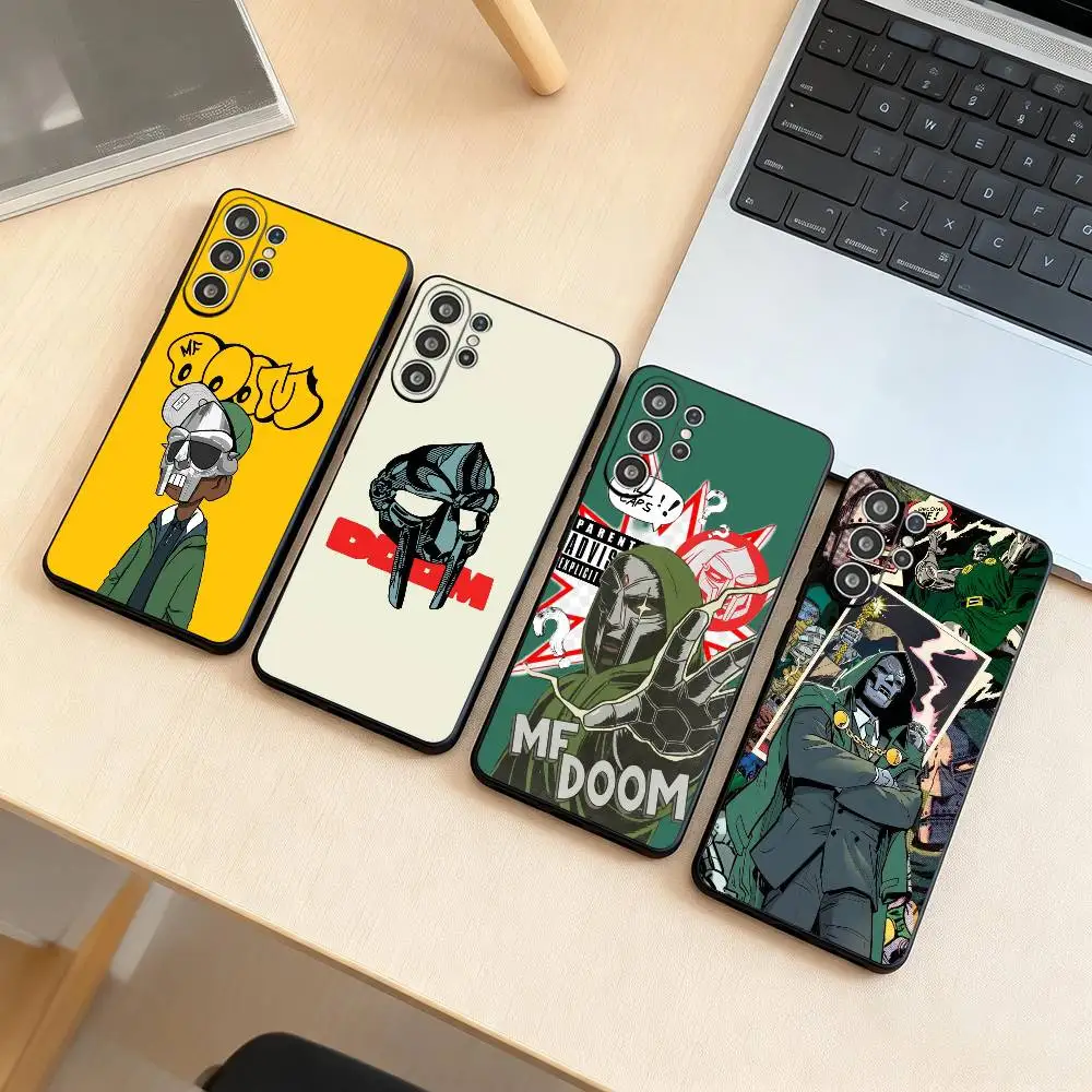 MF-DOOMs-Rapper   Phone Case Black Silicone Soft For Samsung S25,S24,S21,S22,S23,S30,Ultra,S20,Plus,Fe,Lite