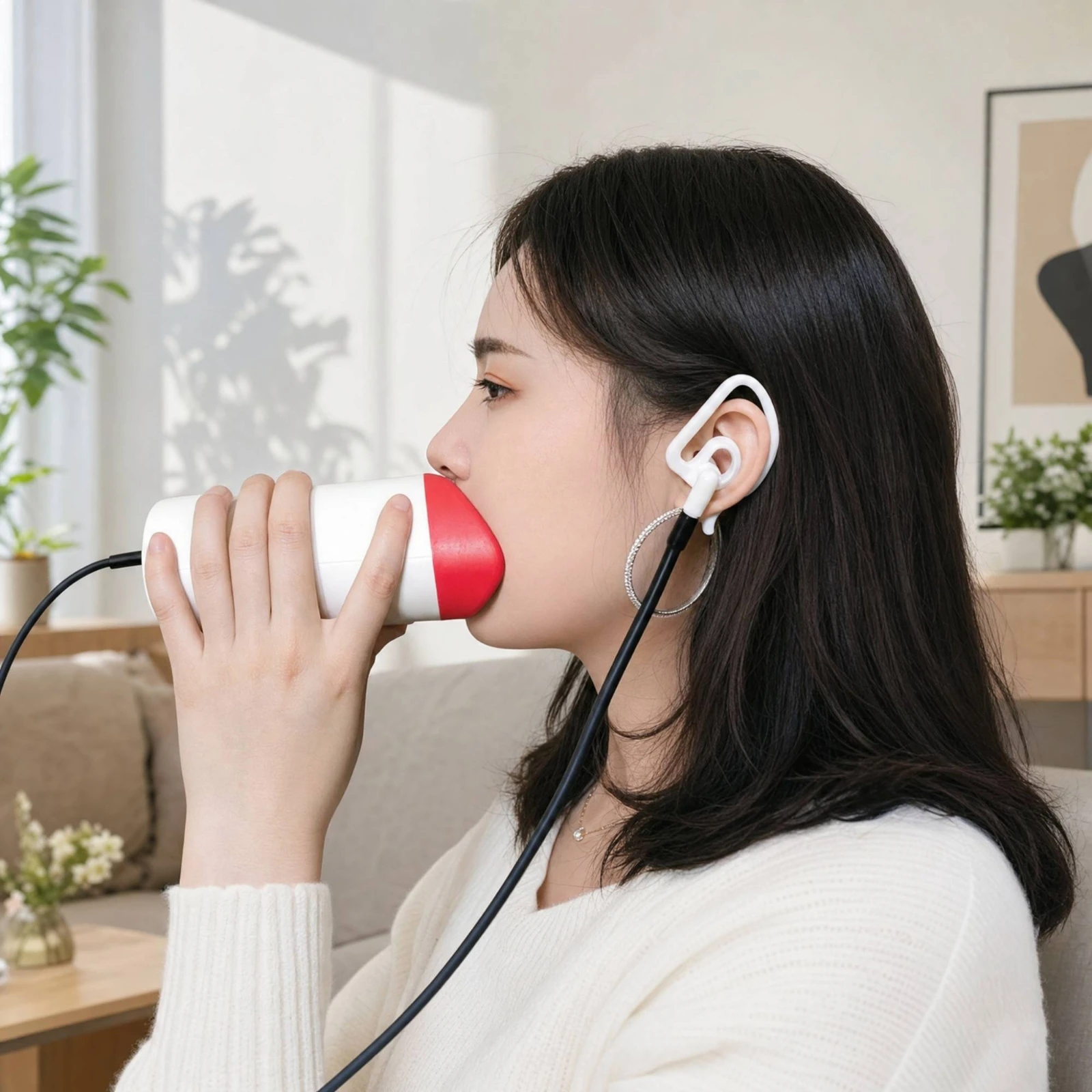 Shure Mic Sm58 - Vocal Practice Device with Sound-Absorbing Sound-Dampening