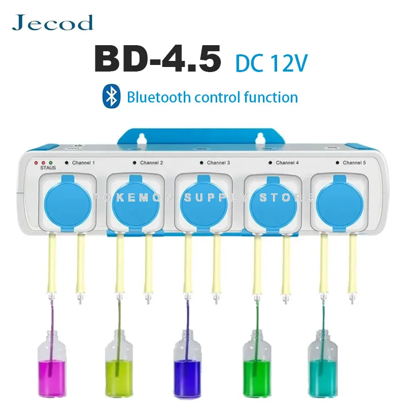 2025 Jebao Jecod BD-4.5 Aquarium Automatic Dosing Pump | Bluetooth App Control, Precise Dosing for Coral Reef/MarineTanks