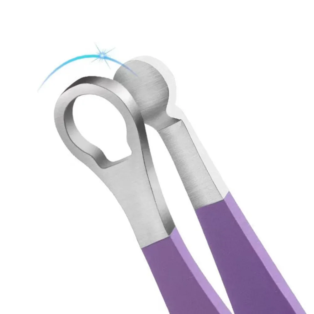 Pinzas para recortar el pelo de la nariz, de acero inoxidable, para cejas, nariz, corte de pelo, manicura, recorte Facial, tijeras de maquillaje, recortador para hombres, 1 ud.