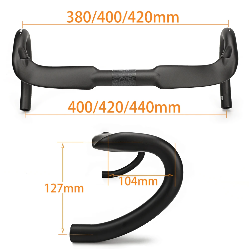 Balugoe-carbon fiber road bike handlebar, ultra light, high strength, new model, 2020