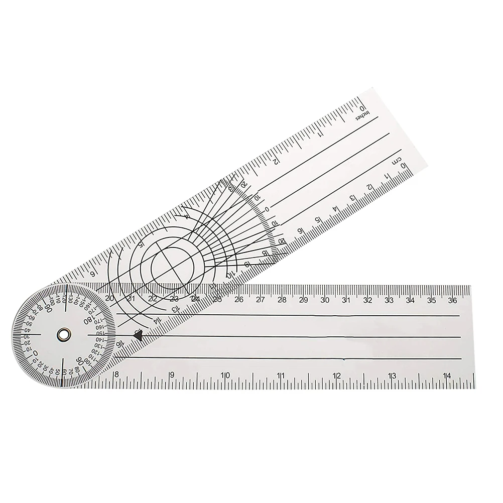 

Medical Goniometer 360 Degree Spinal Angle Protractor Ruler Spinal Goniometer Physical Therapy Angle Protractor Ruler Gauge