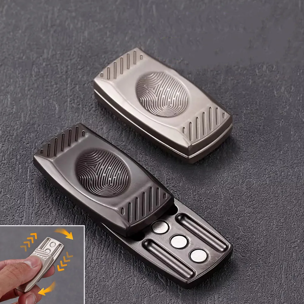 

Adult Anxiety Stress Relief Toys Fingerprint Fidget Slider Magnetic Haptic Slider EDC Fidget Slider Metal Fidget Toys ADHD Tool
