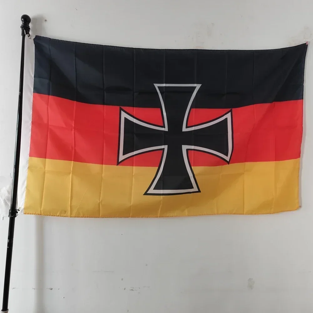

Iron Cross German Historical Flag - 90x150cm Medieval Military Banner Polyester Wall Decor for Collectors Knight Theme Events