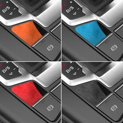 For Audi Sport A5 F5 2016+ A4 S4 S5 B9 2016+ Made of Alcantara Handbrake Button Trim Sticker Car Interior Tuning Accessories