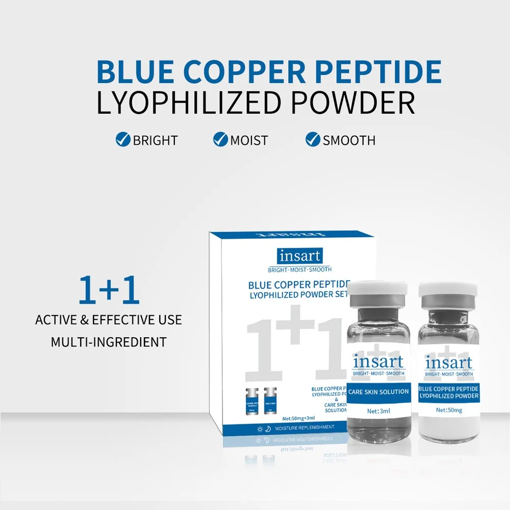 VC Collagen Blue copper peptide Lyophilized Powder Face Serum Anti Aging Brightening Moisturizing Essence for All Skin Skincare