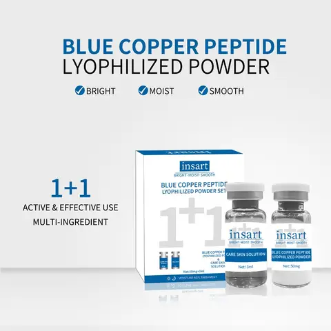 VC Collagen Blue copper peptide Lyophilized Powder Face Serum Anti Aging Brightening Moisturizing Essence for All Skin Skincare
