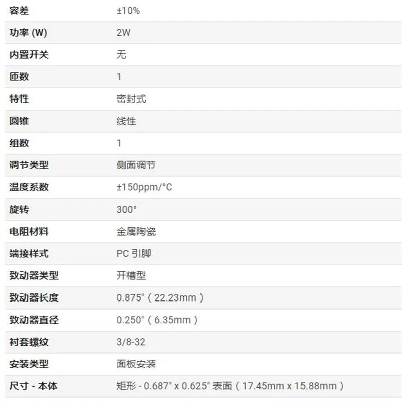 100% new Original 96A1A-B28-A15L 10K Conductive Plastic Brand Potentiometers Wirewound 96A1A-B28-A13L 5K