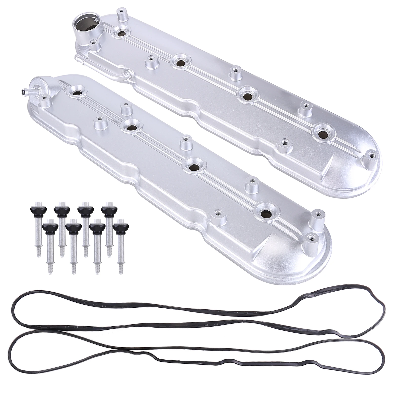 シボレー シルバラード GMC シエラ バルブカバー 1999-2008 (左右ペア取り付け) 12570427、12582224に適合