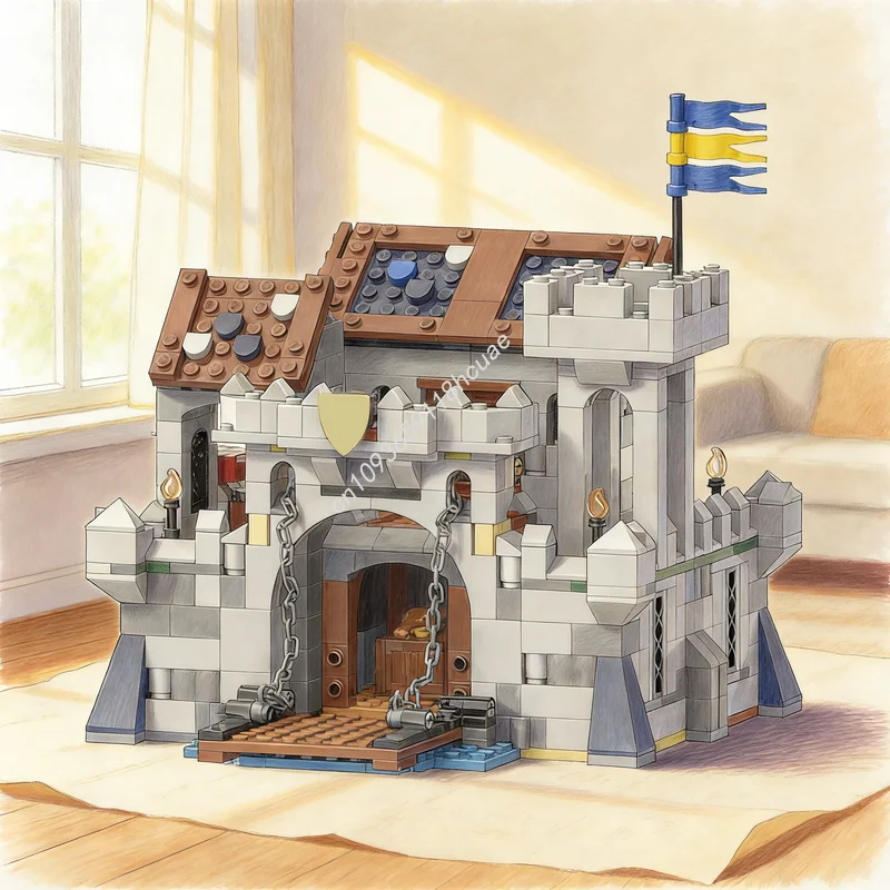 1371pcs MOC Castle Medieval Building Pack 2 Model Toys Festival Gifts Blocks Assemble Construction DIY Creative Idea Education