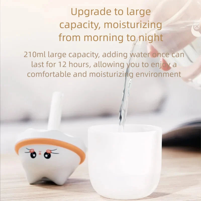 Umidificador de animais de estimação fofo doméstico pequeno medidor de hidratação de ar quarto luz noturna purificador de ar do carro