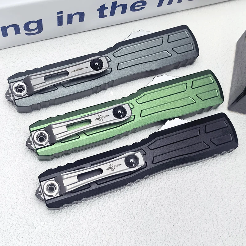 

Нож MICRO Ultratech Gen III OTF Apocalyptic Outdoor с лезвием D2, карманный нож с технологией CNC, алюминиевый корпус T6061, портативный инструмент EDC