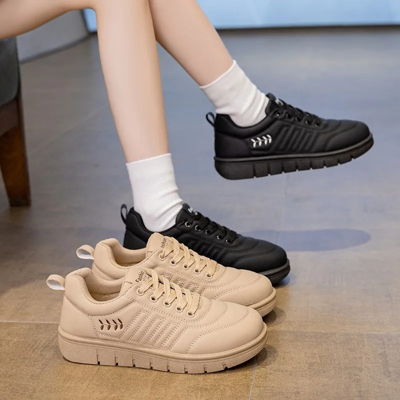 

Spring Autumn New Round Toe Lace Up Comfortable Casual Sports Shoes Fashionable and Sexy Hot Selling Vulcanized Shoes for Women
