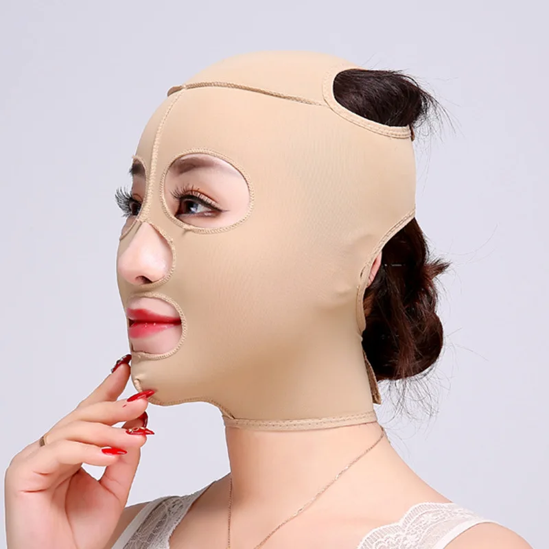 Full Face Lift Sleeping Mask Cheek Chin Slimming Belt Strap Facial Lift-Up Bandage Thin Massage Shaper