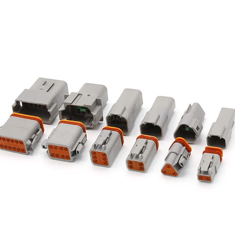 Waterproof Electrical Wire Connector Plug DT04-2-12p and DT06-2-12S With Terminals