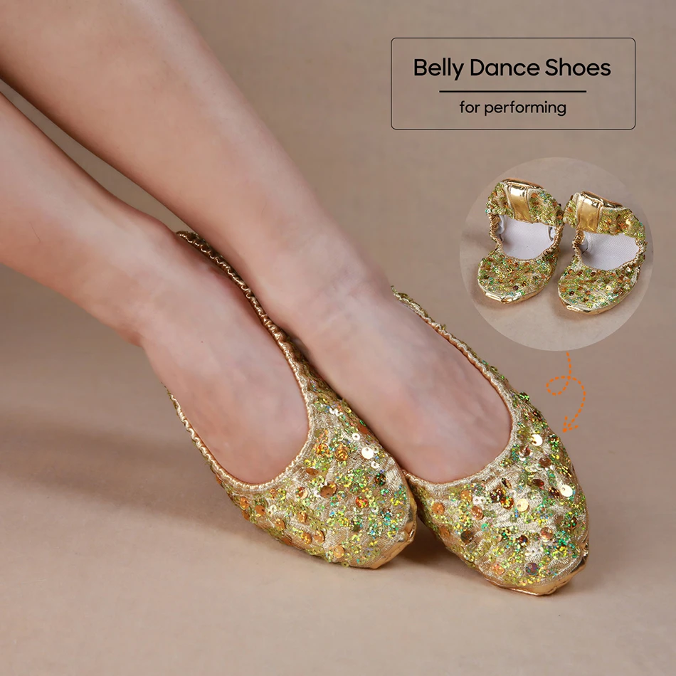 Belly Dance Accessories Shoes Golden and Silver Large and Small Discs Multiple Size For Adult Women Practice and Performing