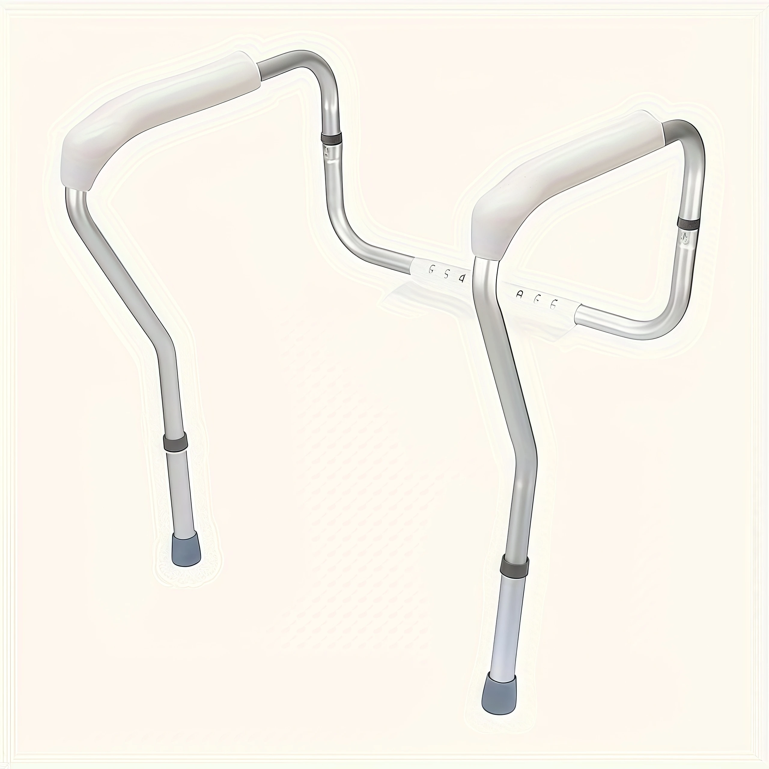 Barandilla de seguridad para inodoro, altura ajustable, material de aleación de aluminio, sin óxido, adecuada para ancianos y mujeres embarazadas, fácil de instalar